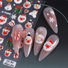 Christmas Nail Art Stickers Decals 5D Embossed Xmas Nail Decals