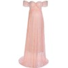 Women's Off Shoulder Ruffle Sleeve Lace Maternity Gown Maxi Photography