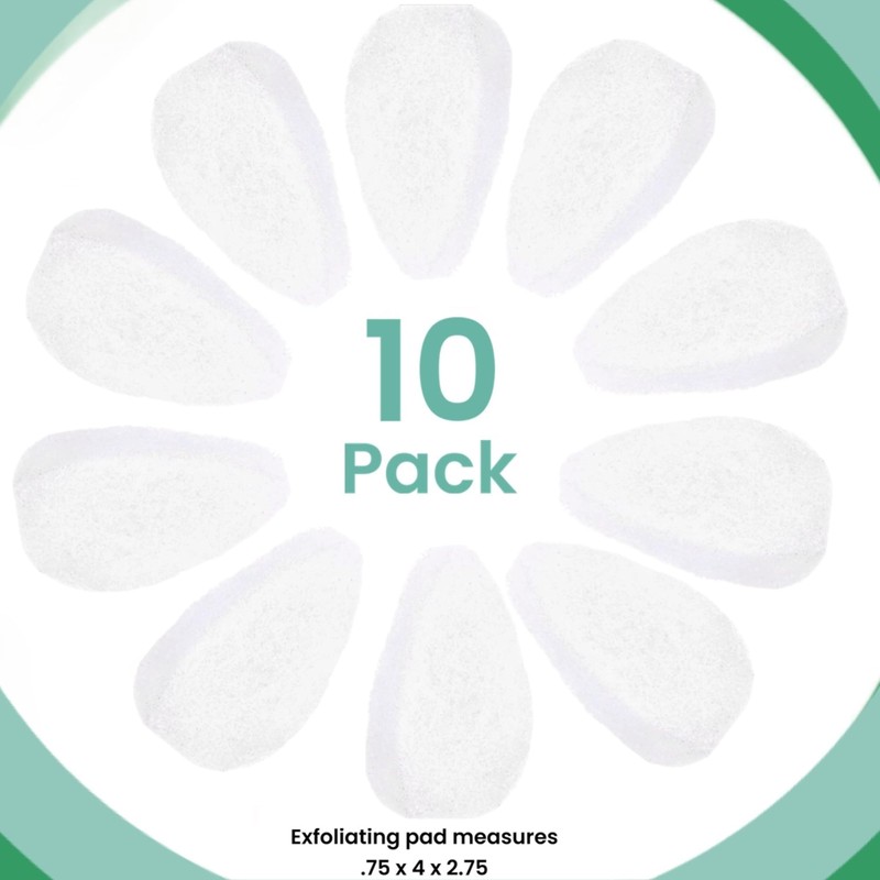 10 Pack - VerdeVida Facial Sponge/Face Scrubber, Buff Puf Style