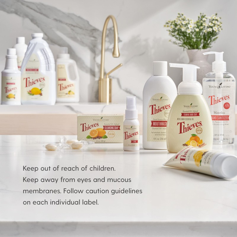 Young Living Thieves Hard Lozenges, 30 ct | Sugar-Free Relief