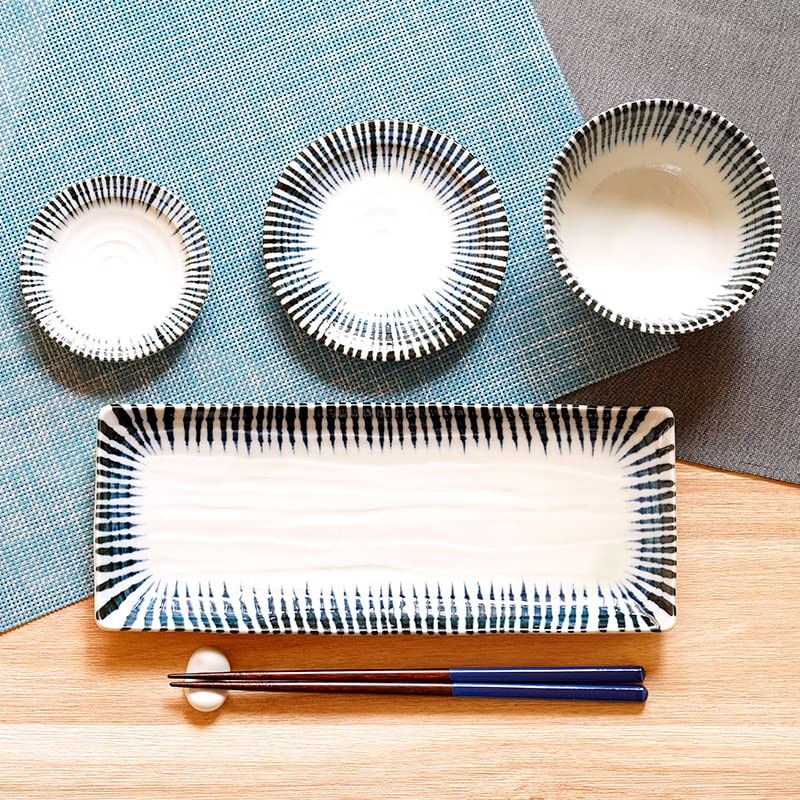 East Table Sanma Plate, 10.8 inches (27.5 cm), Rectangular Plate,