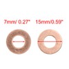 sourcing map 10 x 7 mm Inner Diameter Copper Washer