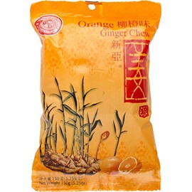 Sina Ting Ting Jahe Ginger Chewy Candy With Orange, 4.4 Ounce