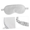 FOMIYES 2pcs Silk Sleep Mask Travel Eye Cover Silk Sleep