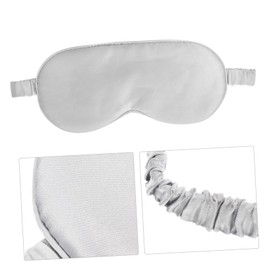 FOMIYES 2pcs Silk Sleep Mask Travel Eye Cover Silk Sleep Eye Mask Silk Eye Sleep Mask Contoured Eye Masks Night Travel Eye Mask Pillowcase Sleep Eye Mask Blindfold Light Grey Silk