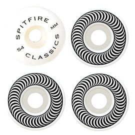 Spitfire Unisex Adult Formula-Four Classic Wheels - White, 54 mm
