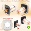 QIANRENON Speaker Large Terminal Block Panel Mount Adaptor High Power