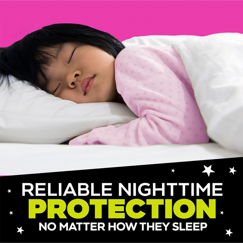 Ninjamas Girls Bedwetting Nighttime Underwear, Size S/M (38-70 lbs), 44