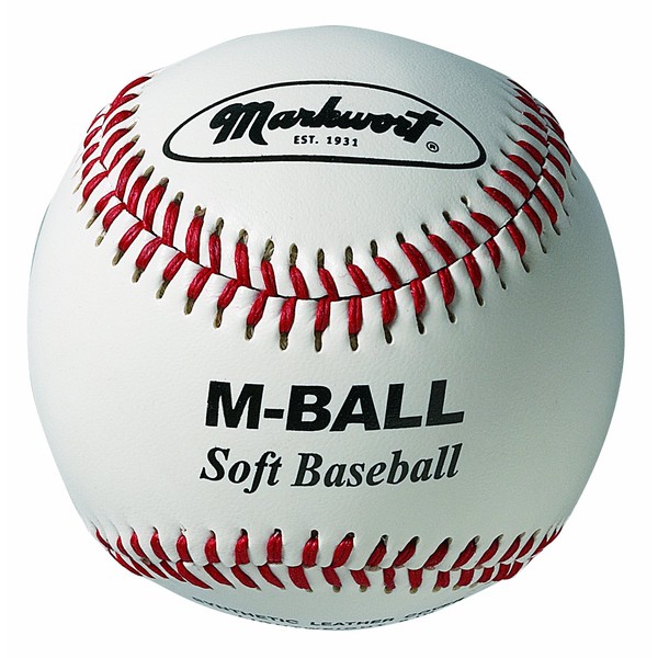 Markwort Soft 9-Inch Baseball, White (Dozen)