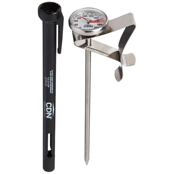 CDN ProAccurate® Instant Read Beverage Frothing Thermometer with Clip for