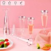 Baixi Copas Desechables Vino, Postres Plástico Premium 25 Piezas