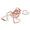 100Pcs Paper Clips Rose Gold Unique Shape Electroplating Process Lightweight