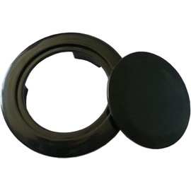 SUQ I OME Patio Parasol Umbrella Hole Ring Plug Table Cover Insert for Table Set -2-Inch (Black)