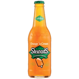 Stewart's Orange & Cream Soda, 12 fl oz (24 Glass Bottles)