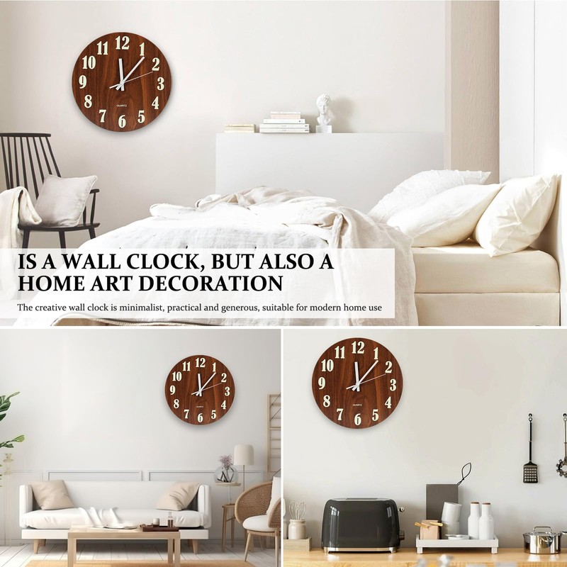 Blingbin Wall Clock, 12 Inch Glow in Dark Wall Clocks,