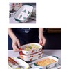 Bicuzat 8 x 5 Inch Ceramic Oven to Table Bakeware