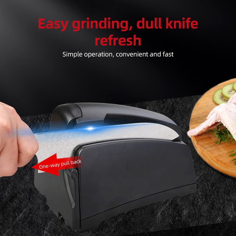 Electric Knife Sharpener for Kitchen Knives with 120/320/600/1000 Grit Sharpening