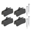 X AUTOHAUX 4 Pair Semi Metal Disc Bike Brake Pad