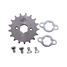 Trkimal Motorcycle 428 Front Sprocket for 50cc 70cc 90cc 110cc 125cc 140cc 160cc Dirt Pit Bike Mini Bike TaoTao Roketa Coolster Sunl Lifan Loncin ATV Quad 4 Wheeler Moped (428-17T, 20MM)
