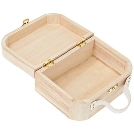 Artemio 13 x 95 x 6 cm Wooden Suitcase, Beige