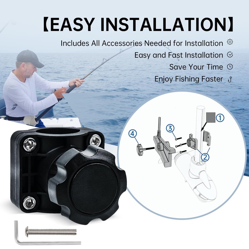0 Degree LiveScope Plus LVS34 Transducer Adjustable Pole Mount for