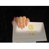 JINGHONG handmade nails,press on nails, dreamy crystal,short coffin, Includes 10