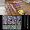 Kit Completo Decoración Uñas, Cristales Strass Artesanales