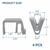 Pontoon Boat Fender Hanger Clips - Quick Installation, 4 Pack