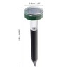 2Pcs 2 in 1 LED Solar Mole Repellent Ultrasonic Outdoor