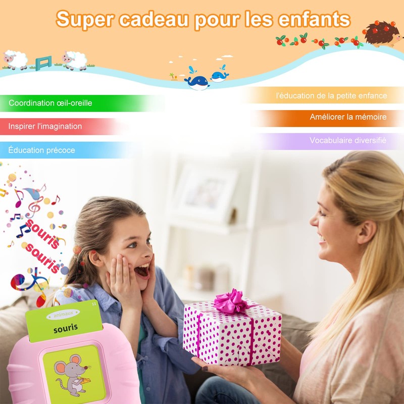 Flash Cards for Toddlers Aged 1-6 Years, 112 Sheets, 224