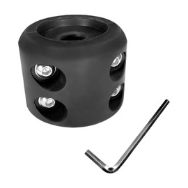 pvotawp - Tapón de cabrestante de goma, accesorios para camión, UTV, ATV, SUV, ORV, impermeable, con tornillos y tuercas de acero inoxidable para cabrestante sintético (negro)
