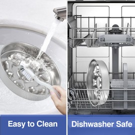 GLYVIAN GLYVIAN Slow Feeder Dog Bowls Stainless Steel Bowls with Non-Slip Rubber Base Metal Large Capacity Slow Feed Dog Bowl for Small Medium Size Dogs Large Breed