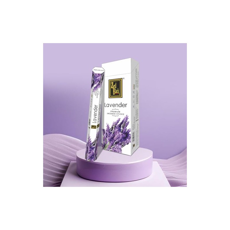 ZED BLACK Z002 Lavender Incense Sticks, 20 Sticks x 6