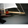 Atlantic Hand Made Wooden Model Sailing Ship 14" White Sail