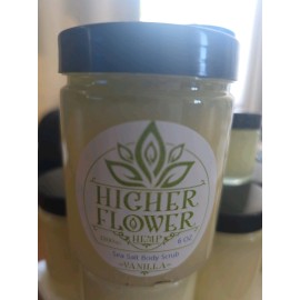 Unbranded Vanilla Body Scrub Salt  with infused oil 6 oz