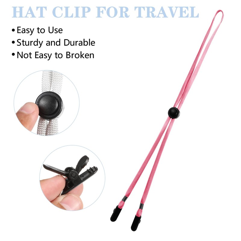 Arbootjin 4pcs Hat Straps for Wind Hat Strap Adjustable Hats