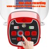 Solar-Powered Megaphone Speaker Portable Wireless BT PA Bullhorn Outdoor Recording