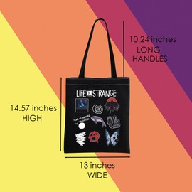 Life is Strange Merch Tote Bag Max Lover Gift Life is Strange Fans Gift (Life Black Tote)