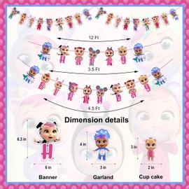 Seyal® Cri Babes Theme Birthday Party Supplies