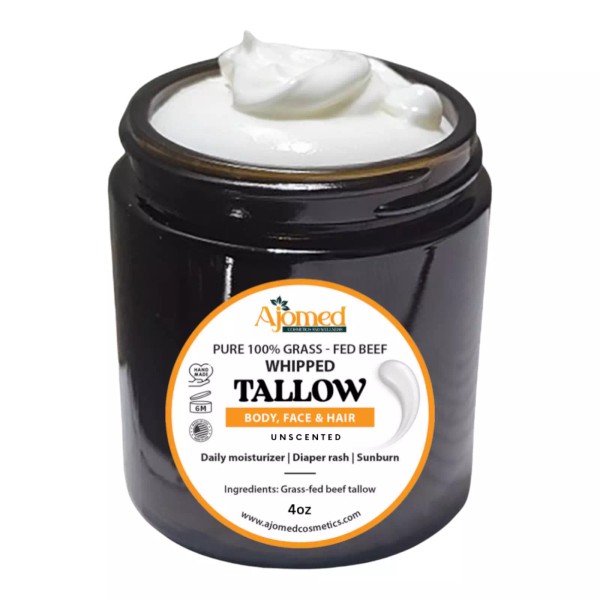 AJOMED Whipped Tallow Body Cream-Fed Tallow skincare-Grass Fed tallow balm