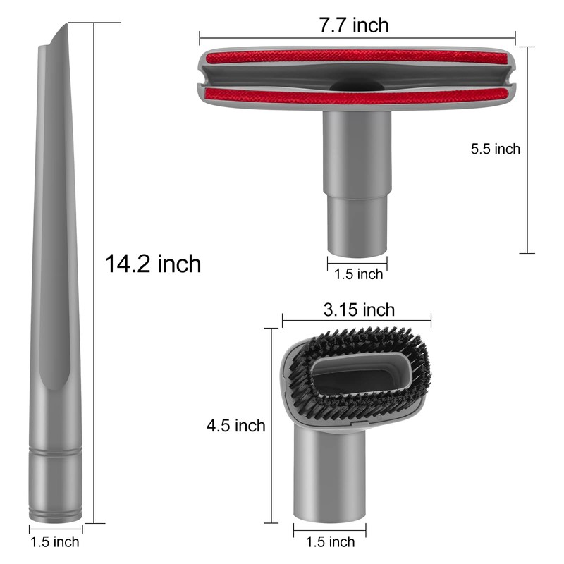 Crevice Tool and Dust Brush Upholstery Tool Compatible with Shark