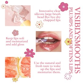 4 Colors Nourishing Lip Oil Set With Vitamin E, Hydrating And Moisturizing Plumping Lip Glow Oil, No-Sticky Lip Gloss Lip Balm, Hydrating Nourishing Lip Care For Women