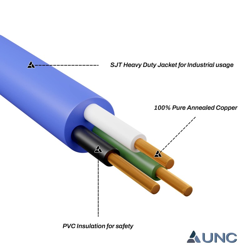 UNC Group Power Cable IEC C14 to C15 15Amp 14AWG