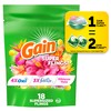 Gain Super Flings Laundry Detergent Pacs, 18 Count, Hibiscus Hula