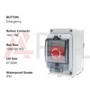 APIELE IP67 Outdoor Waterproof Button Switch Box Emergency Stop Button