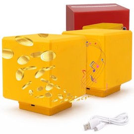 2pzs Super Bros LED Lampara, Luz de Noche para Niños, Decoracion Recamara, con Efectos de Sonido de Juego,Luces de ambiente de signo de interrogación 