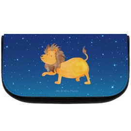 Parent-New - Mr. & Mrs. Panda Cosmetic Bag Zodiac Sign Leo, blue, Hand drawn