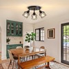 Baocuz 3-Light Kitchen Flush Mount Ceiling Light, Adjustable Multi-Directional Ceiling