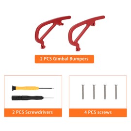 Houjunor Aluminium Alloy Gimbal Bumper for DJI Avata 2, Small and Lightweight Anti-Collision Shockproof Lens Protection Bumper PTZ Protect Bar for Avata 2, Camera Drone Protection Accessories (Red)