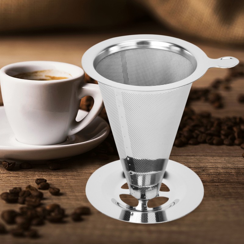 Stainless Steel Coffee Filter Tea Coffee Dripper Coffee Mesh Strainer